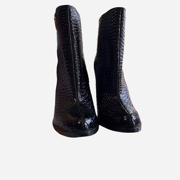 COLIN STUART CROC EMBOSSED BOOTIES - Picture 6 of 16